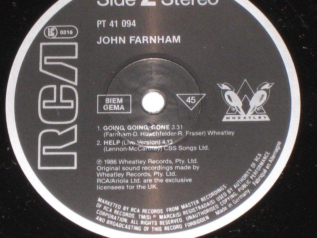 Dischi in vinile: MAXI - JOHN FARNHAM - YOU'RE THE VOICE – Usato da Steckborn venduto da Quo7 2