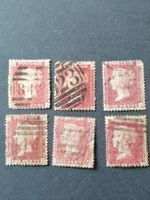 6mal One Penny red 1856-78