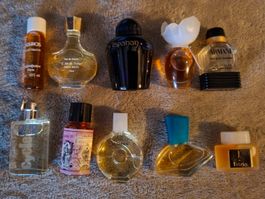 Vintage Parfum Miniaturen Set 10 Stück verschiedene Marken