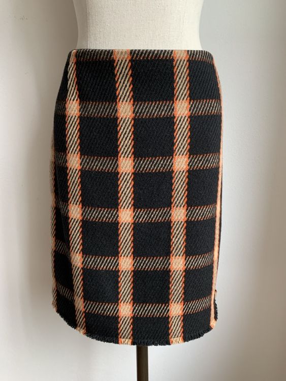 Pamqsen Karo-Bleistiftrock Mit Sicherheitshose - Figurbetont Für Herbst & Winter