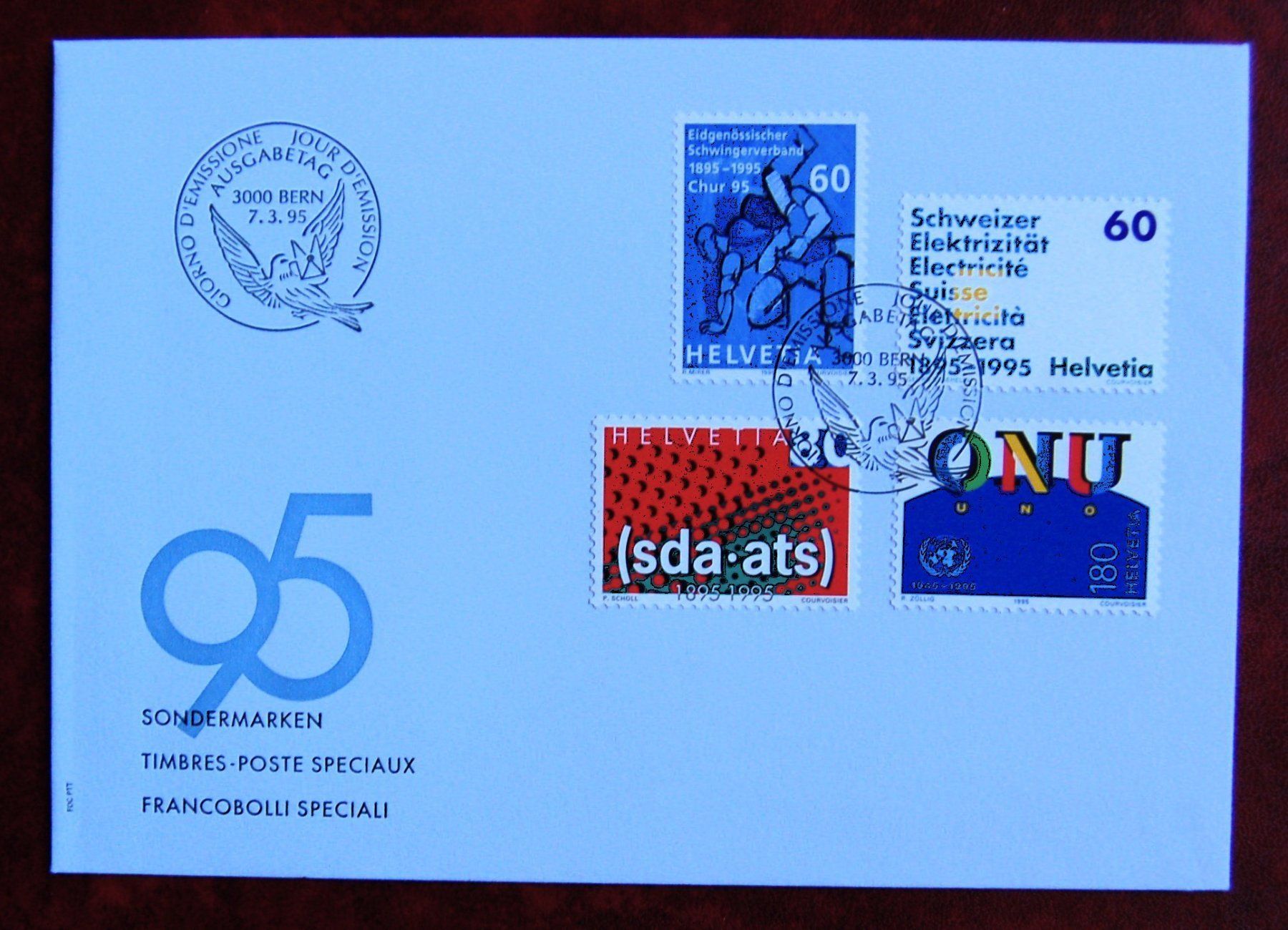 Tutti i francobolli: Suisse - 7 FDC différentes – Usato da Gland venduto da pas_wxw 5