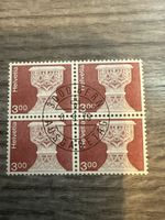 Schweiz Briefmarke Helvetia 300, 4er Block, gestempelt!