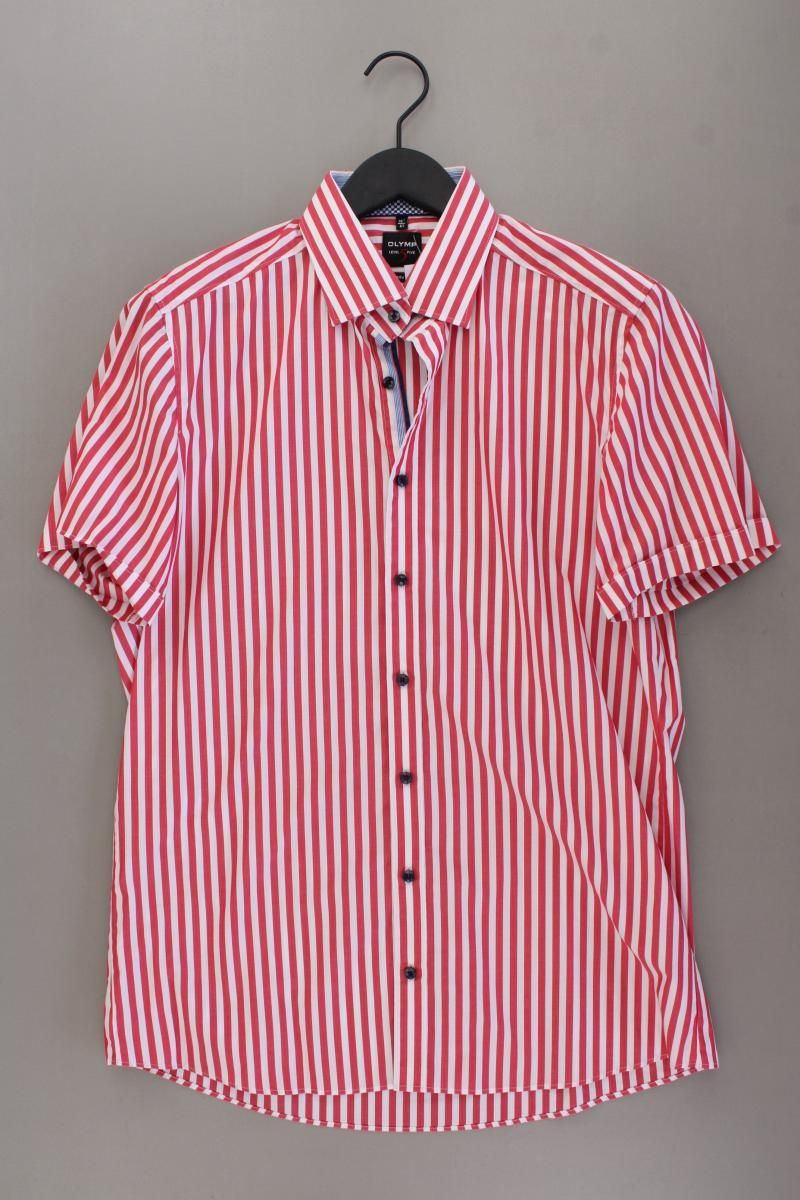 Chemises: Olymp Kurzarmhemd Gr. Hemdgröße 41 rot – D'occasion à Neustadt an der Waldnaab par SecondLifeFashion