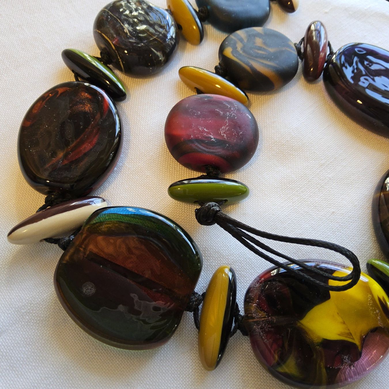 Catenine: Art Glas Halsband Collier – Usato da Zürich venduto da philpip 7