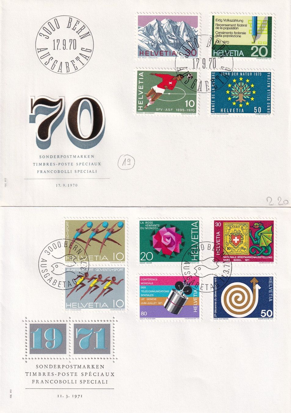 Tutti i francobolli: Lot 8 Briefe FDC 1968 - 1971 – Usato da Rossa venduto da becky05 3