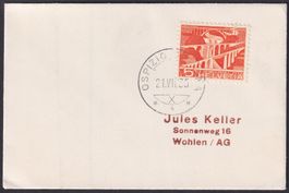 1955, attraktiver Kleinbrief von Bernina (Graubünden) Hospiz