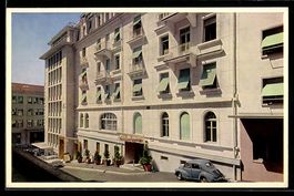 Lausanne, Hotel Victoria, facade et entr