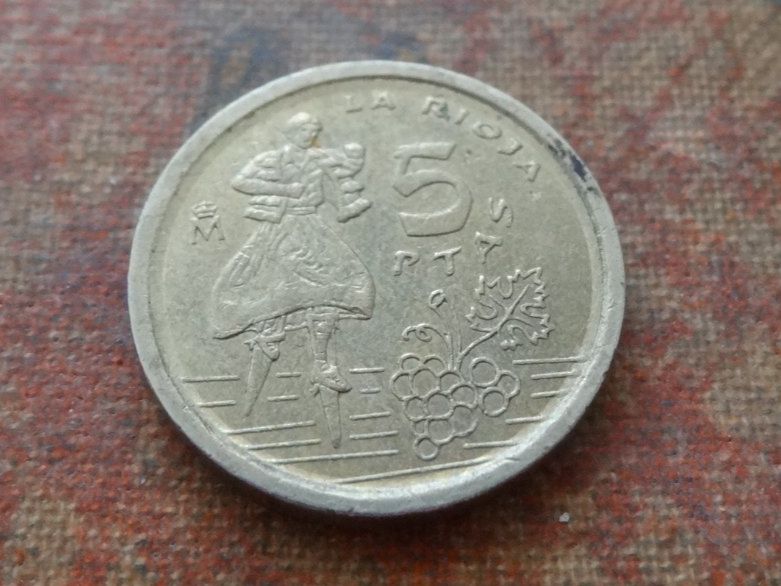 Tutti le monete: ESPAGNE  5  Pesetas  1996 – Usato da Romanel-sur-Lausanne venduto da Swift13 1
