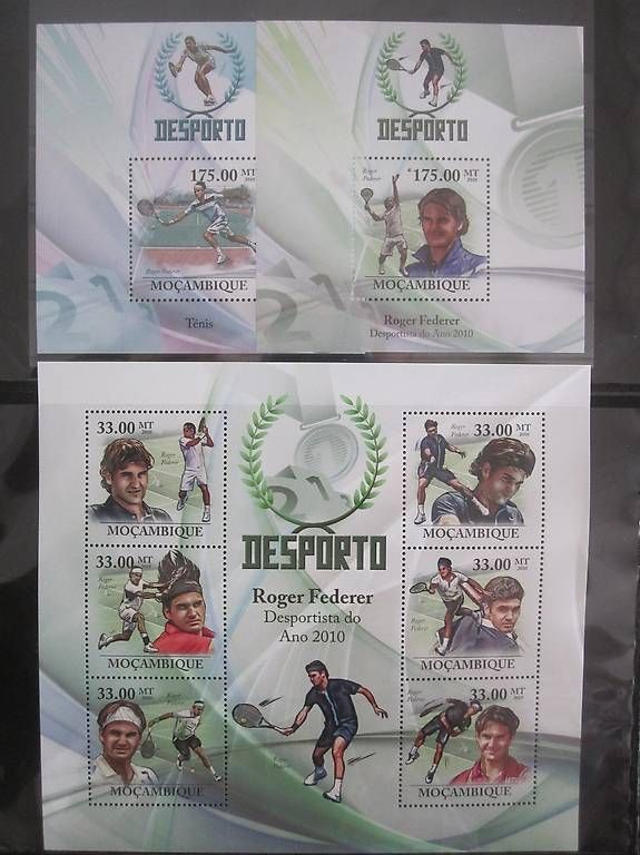 Alle Briefmarken: Tennis Roger Federer – Gebraucht aus Saland von k_z_tny8 3