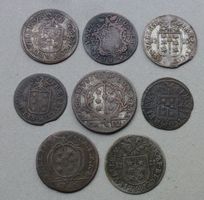 Wallis ++ Lot von 8 Kantonalmünzen ab 1684