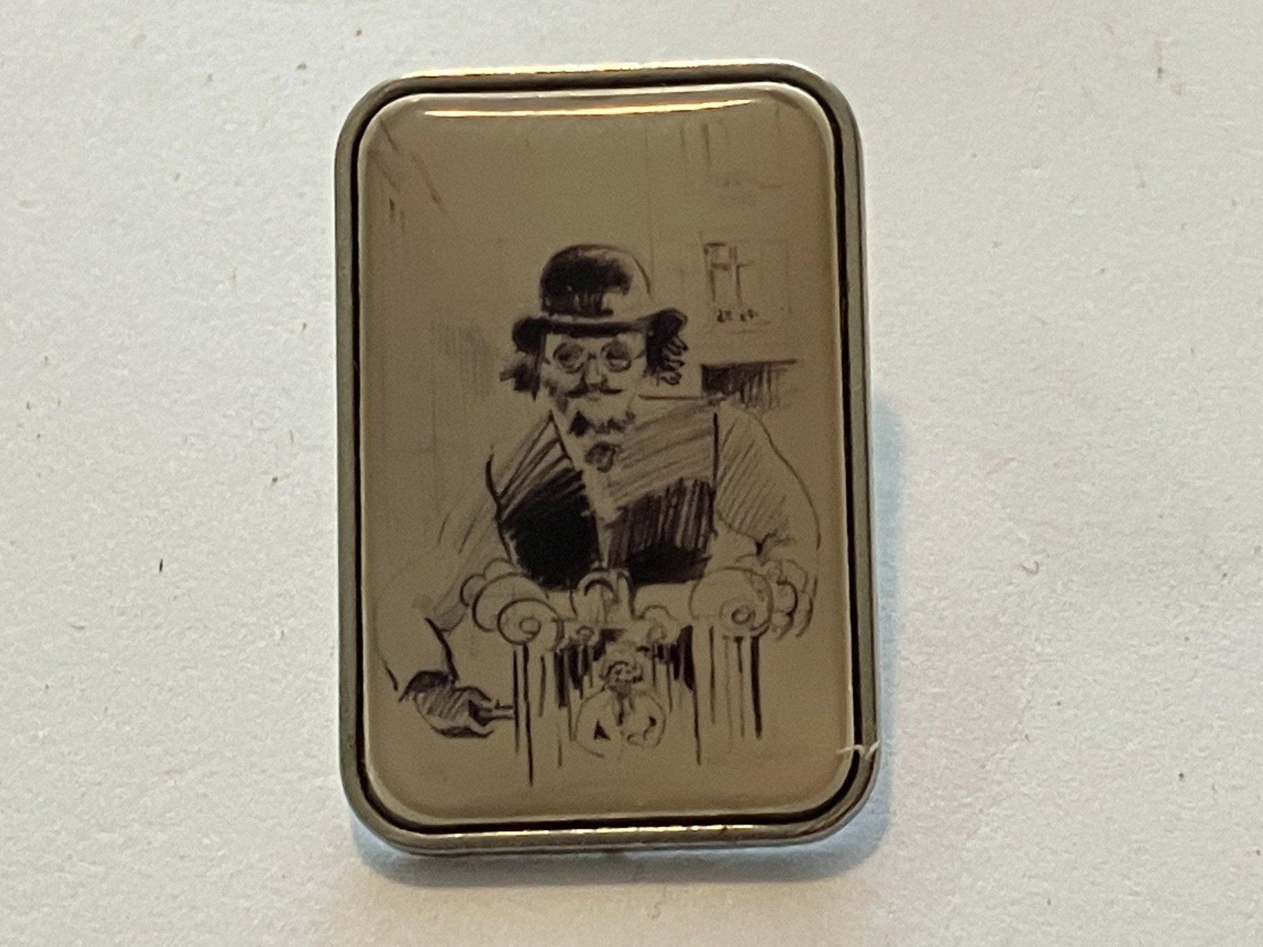 Plaketten & Abzeichen: 1 Pin Mann mit Hut und Bart – Gebraucht aus Basel von djwwpp
