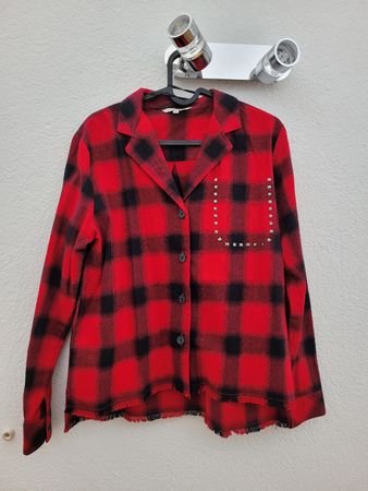 Veste à carreaux rouge et noir Ckh taille 38 - neuf
