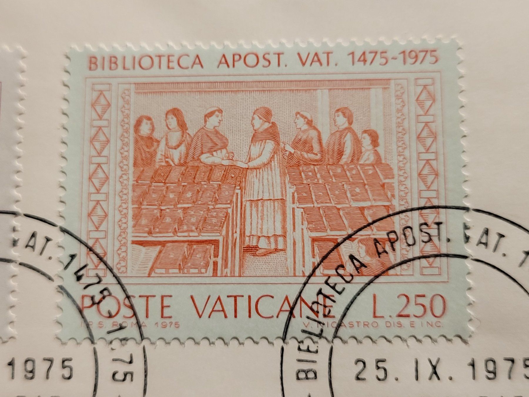 Buste & buste per spedizione: Enveloppe timbrée - Poste Vaticane - 1975 – Usato da Payerne venduto da tintin08 2