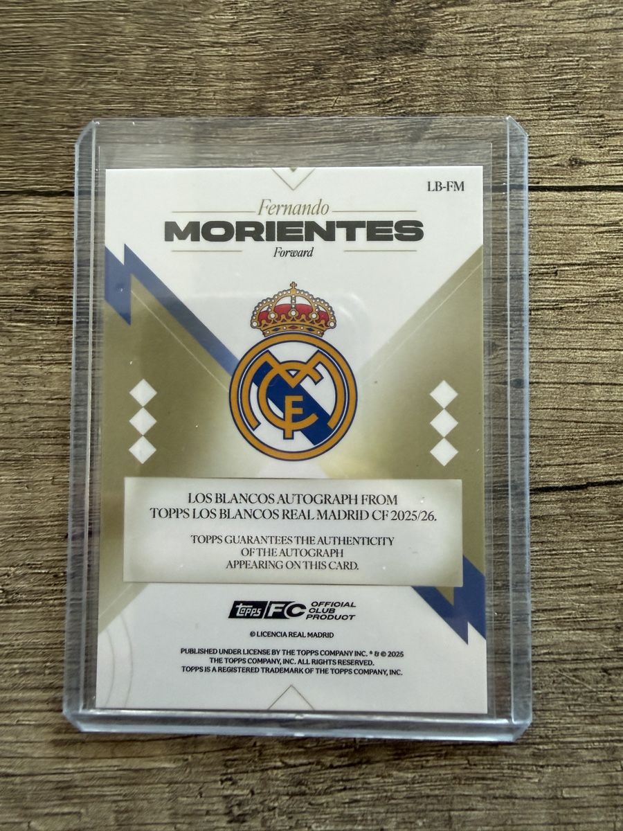 Topps Sammelbilder & Trading cards: Fernando Morientes Real Madrid 25/26 Autograph /150 – Neu (gemäss Beschreibung) aus Koblenz von Maestro_TCG 1