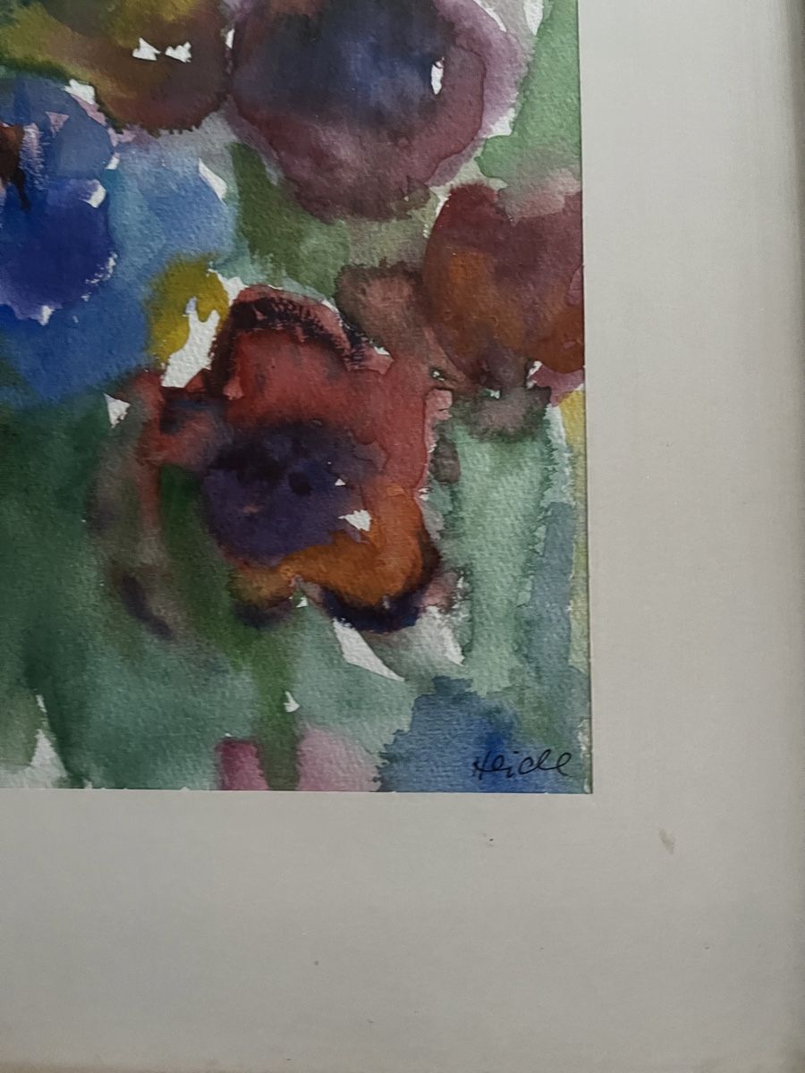 Poster & Bilder: Aquarell Blumenbild Original – Gebraucht aus Urnäsch von schneewittli. 1