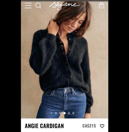 Sezane Angie Cardigan schwarz, xs