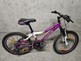 California Mädchen-Mountainbike Arcadia, 28cm, weiss-violett