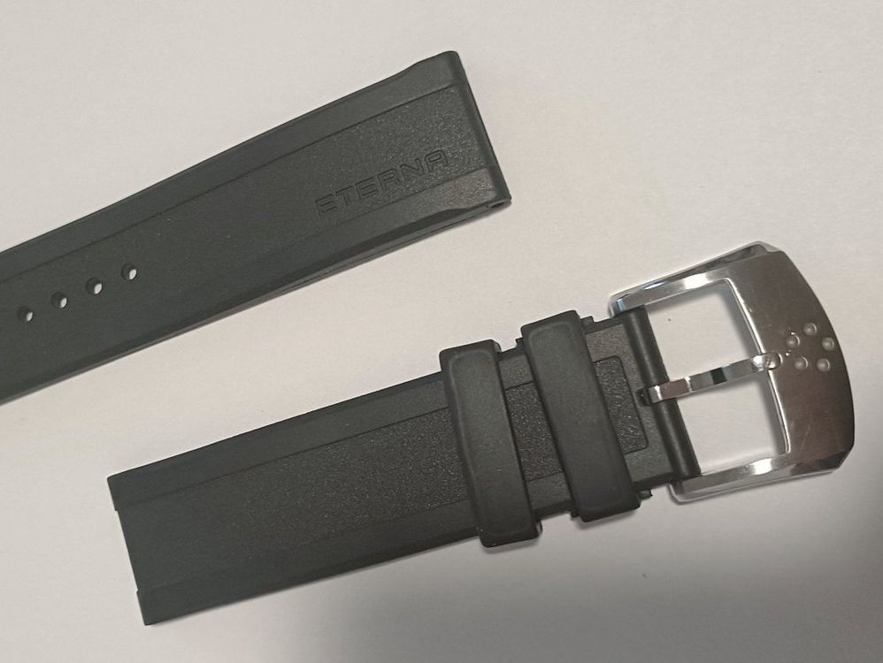 Kunststoff auf Bandanstoss Ricardo 22mm neu Eterna Uhrband | Kaufen