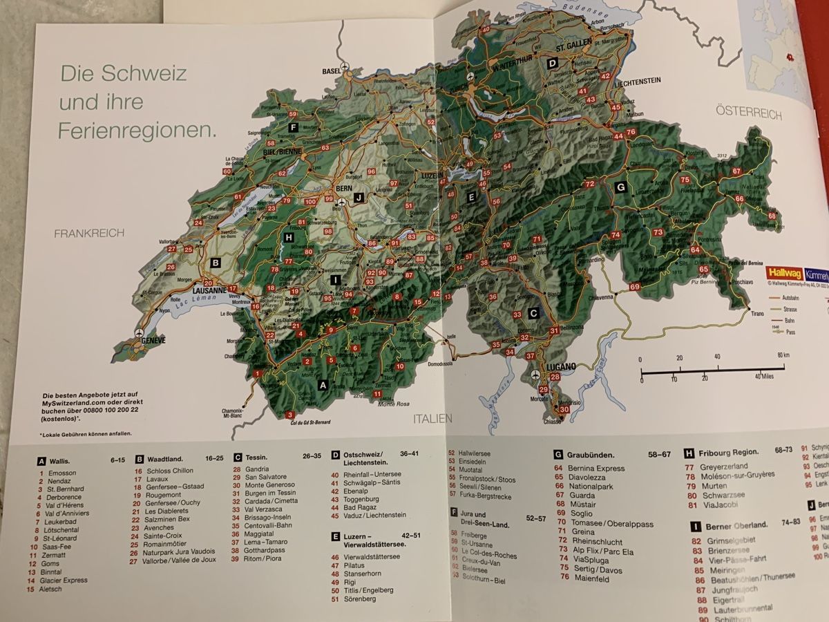 Libri: Reiseführer Schweiz Top 100 Erlebnisse – Nuovo (secondo la descrizione) da Erlenbach ZH venduto da Ritschly 1