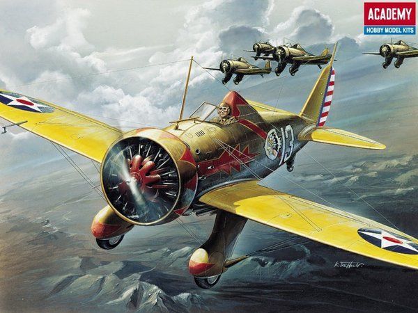 Kit di modellismo & Modellini statici: Boeing P-26A/C Peashooter 1/48 – Nuovo e nell'imballaggio originale da Bözen venduto da jackieoh