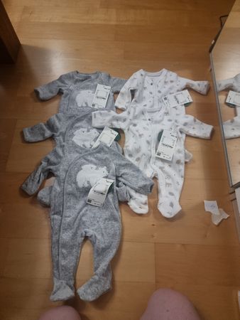 Baby Strampler Bären Grösse 50/56 Set neu