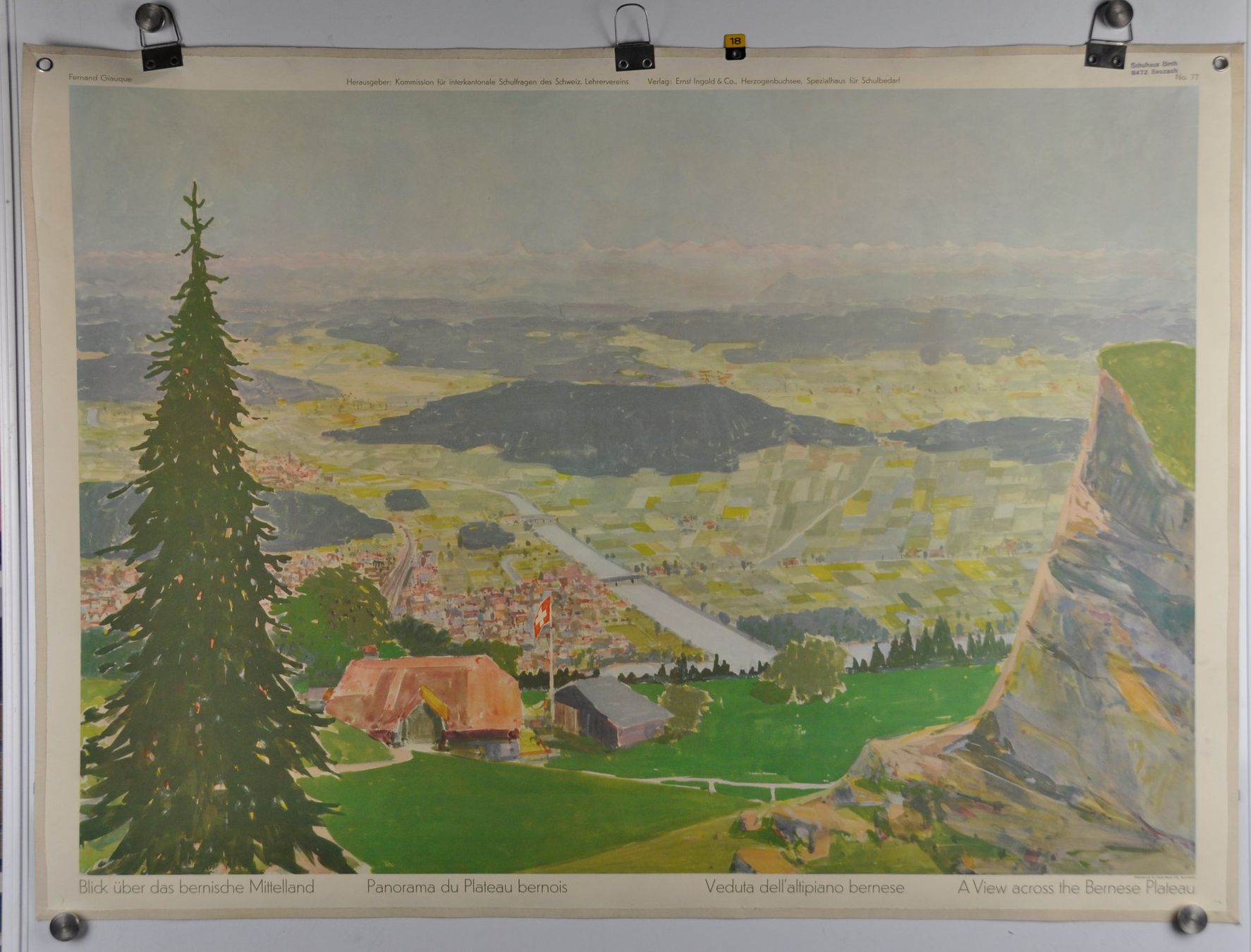 Foto & Immagini: Schulwandbild "Blick über das bernische Mittelland" @marx – Usato da Härkingen venduto da sammelbecken 3