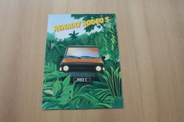 Original Renault Rodeo 5 Prospekt 1983 französisch