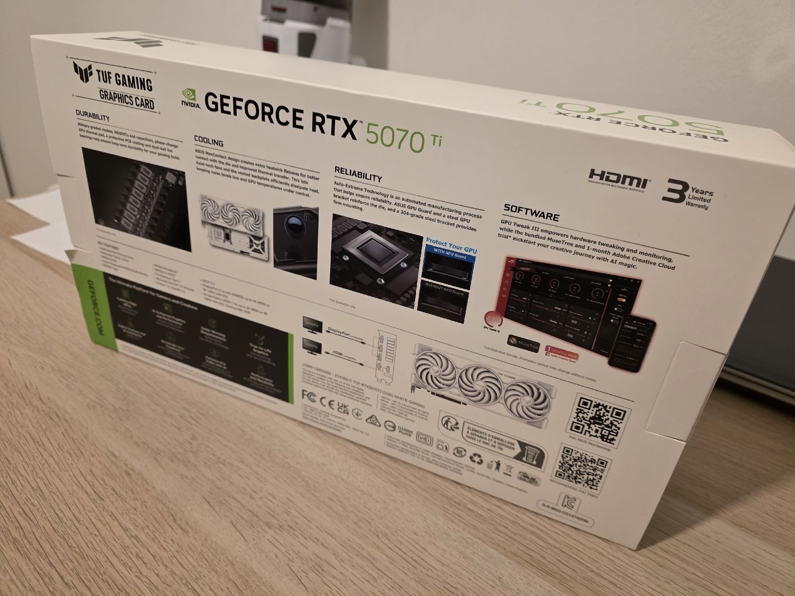 Asus Schede grafiche: Nvidia RTX 5070ti Asus TUF – Nuovo e nell'imballaggio originale da Cortaillod venduto da ioi_7rq6 1