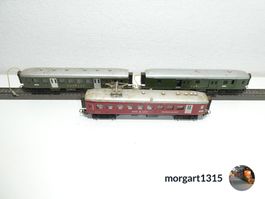 3 Märklin Personenwagen SBB Blech H0 4035 4038 4017