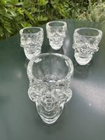 Wodka-Gläser, Totenkopfform
