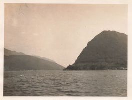 Lago di Lugano Monte San Salvatore veduta laterale 1953 Foto
