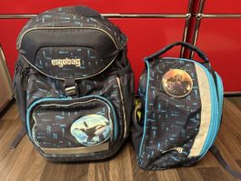 Ergobag Cubo Schulrucksack Orca mit Zubehör