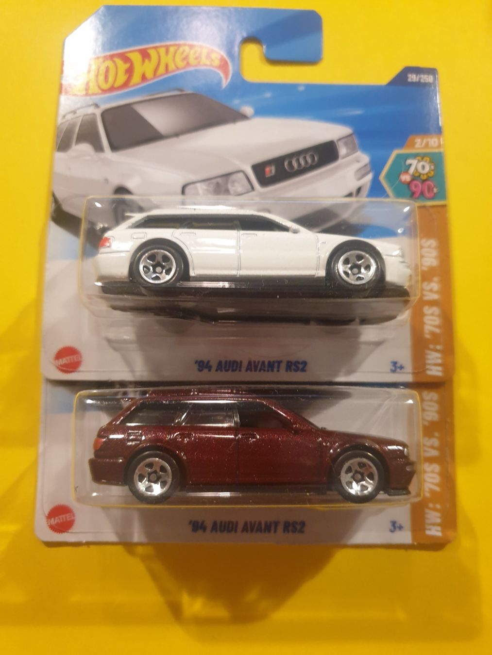 Hot Wheels Modellini d'auto: 2 x Hot Wheels '94 AUDI AVANT RS2 – Nuovo e nell'imballaggio originale da Oftringen venduto da Rotor 2
