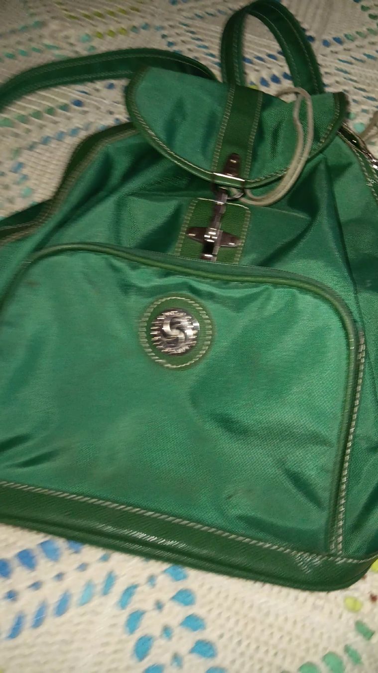 Samsonite Rucksäcke: zaineto vintage Samsonite verde molto capiente- – Gebraucht aus Carena von gra_yz7p