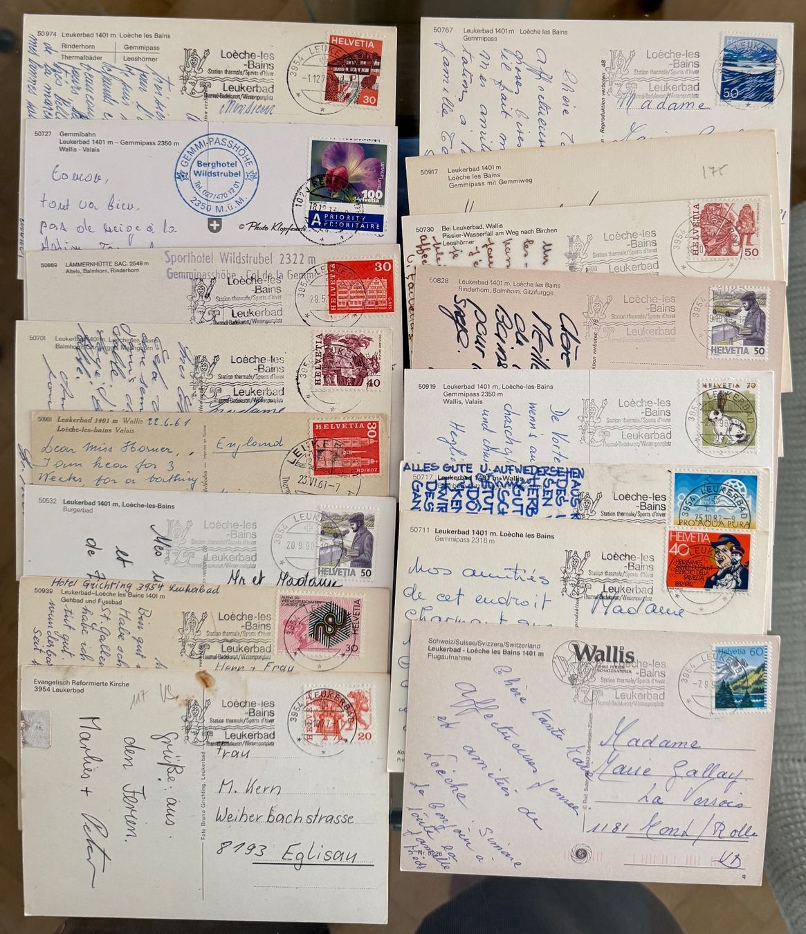 Cartoline postali: 16X Leukerbad – Usato da Lutry venduto da Ediego 2