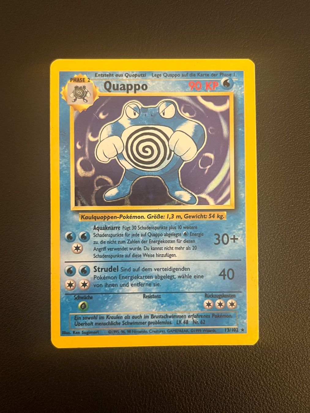 Pokémon Carte collezionabili: Pokemon Quappo Holo – Usato da Zollikerberg venduto da Guido175