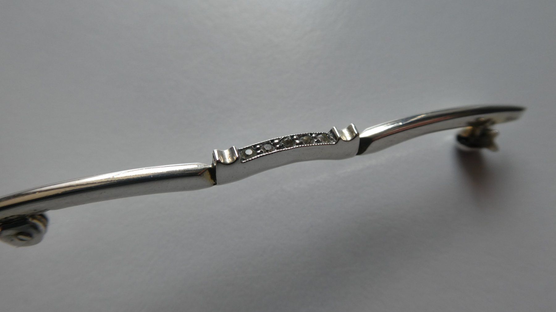 Spille & Fermagli: antike Brosche AKF 800 Silber 5 Steine Anstecknadel – Usato da Frauenfeld venduto da dhour 3