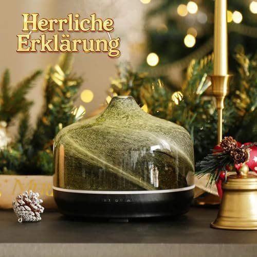 Luftbefeuchter: Aroma Diffuser 500ml Handgeblasen Glas Luftbefeuchter Öle – Neu und originalverpackt aus Hundwil von Stallone5 2
