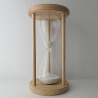 Sanduhr 50 min Im Holzgestell rund