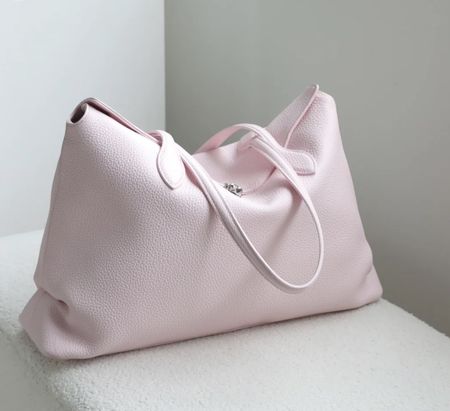 Handtasche Leder hellrosa Schultertasche neuwertig