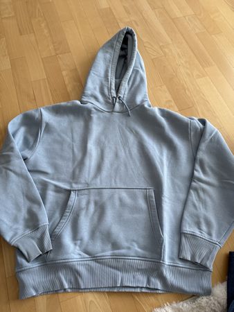 Zara Herren Hoodie Oversize XL hellblau Top Zustand