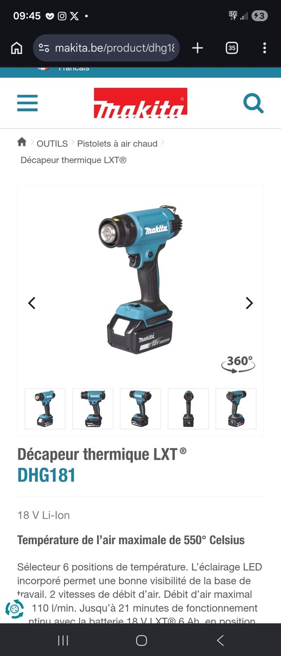 Makita Tutte le macchine: Machien makita occasion – Usato da Vugelles-La Mothe venduto da koz_q5v9 1