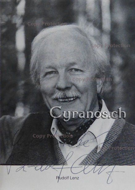 Autografi: Rudolf Lenz (1920-1987) Schauspieler - Autogramm – Usato da Dietikon venduto da cyranos.ch