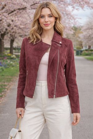 ESPRIT Wildlederjacke Lederjacke Übergangsjacke 40 (38) NEU