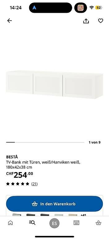 Mobili TV: IKEA BESTA TV Möbel  – Usato da Wallisellen venduto da ozi97