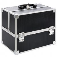 Schminkkoffer, Kosmetikkoffer, Beauty Case, Schwarz, NEU