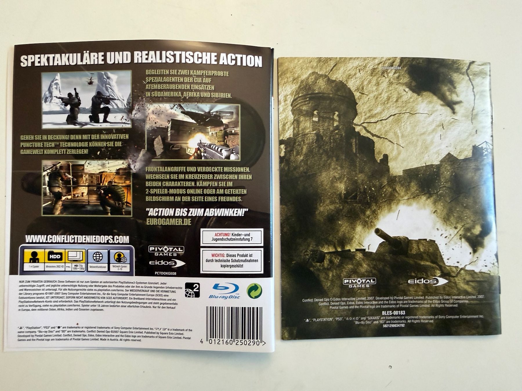 Giochi: Hüllencover + Beilage zu PS3 Game CONFLICT DENIED OPS – Usato da Münsingen venduto da Ganjam 2