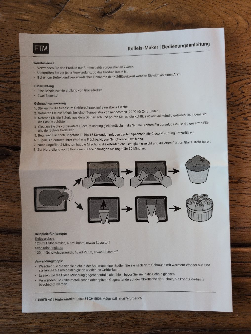 Küchengeräte: Roll Ice Maker FTM – Gebraucht aus Fischbach-Göslikon von EspenDevil 2