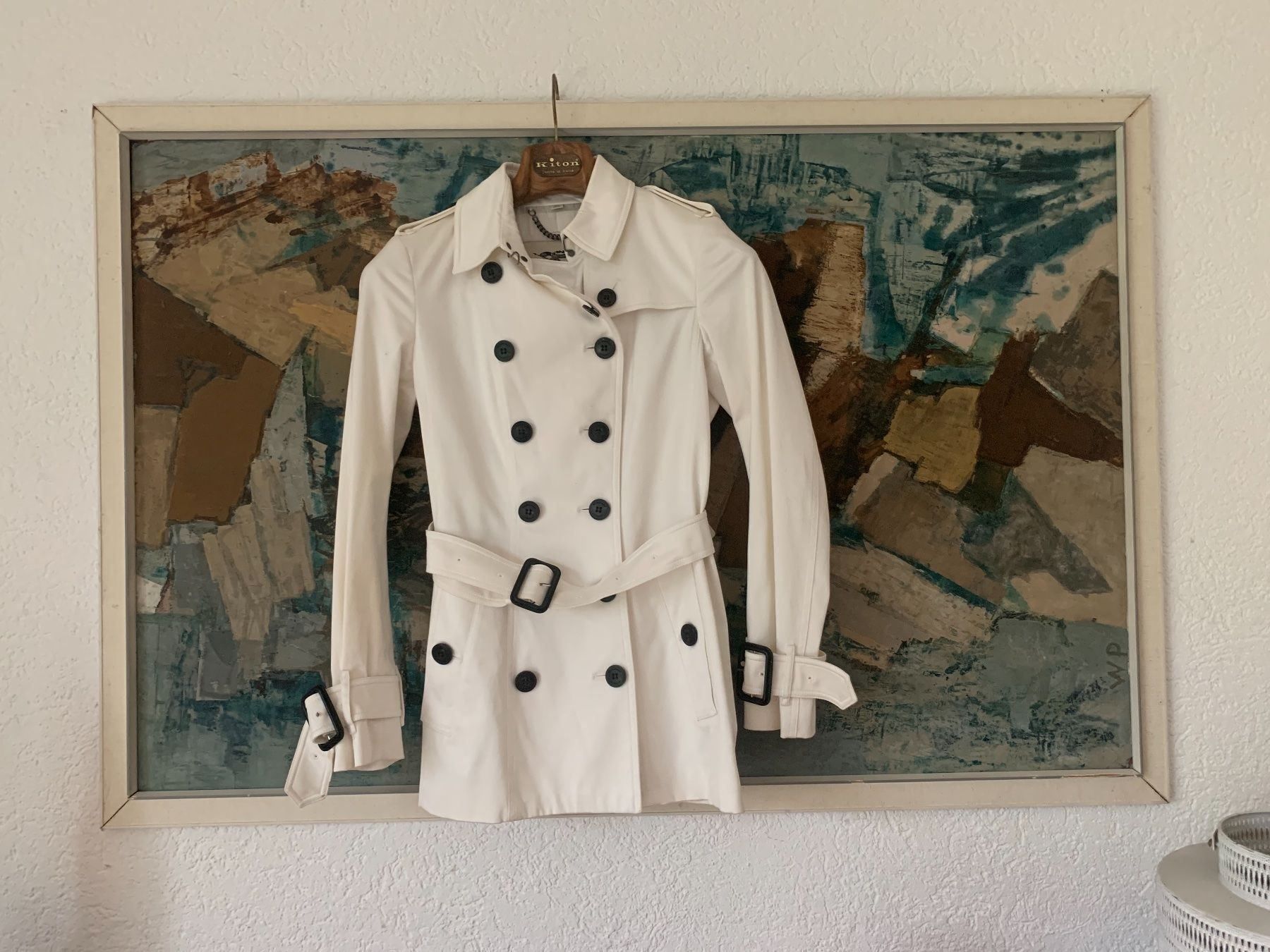 Burberry Cappotti: Burberry Trenchcoat weiss – Nuovo (secondo la descrizione) da Hombrechtikon venduto da Herbstsonne 2