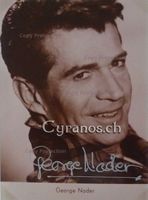 George Nader (1921-2002) Schauspieler - Autogramm